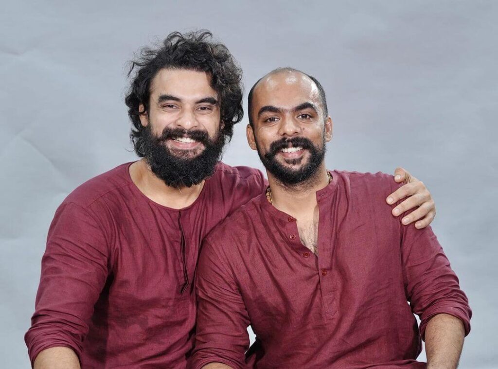 Tovino Thomas with brother