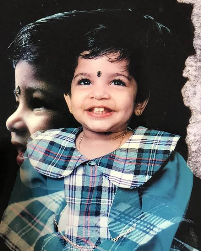 Aparna Balamurali childhood photo