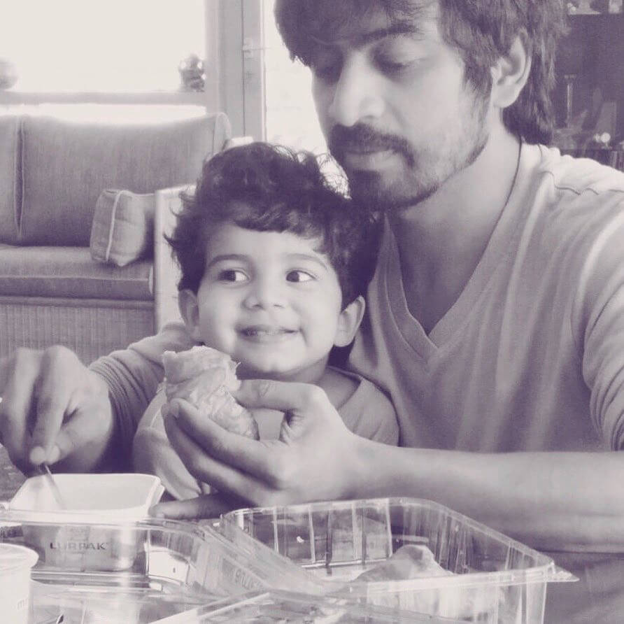 Arjun Das Age with his nephew
