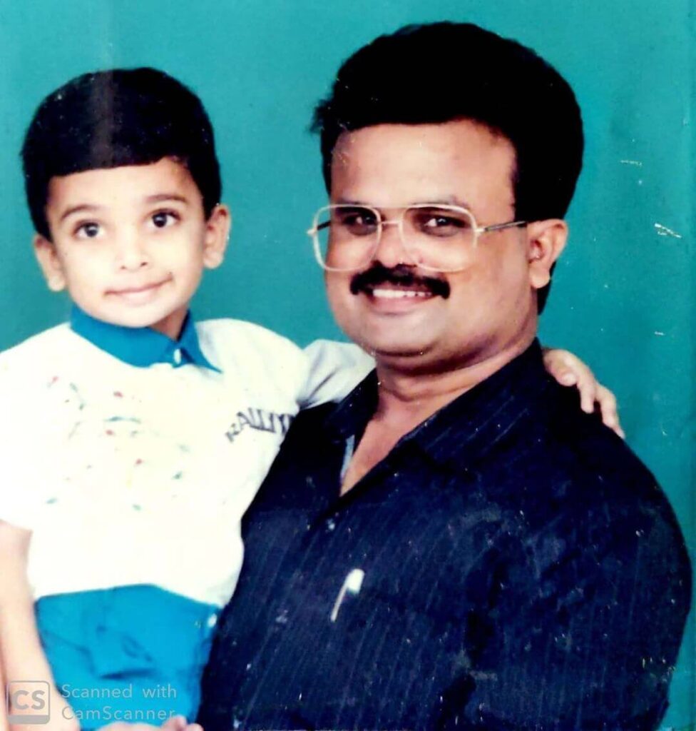 Ashok Selvan with father