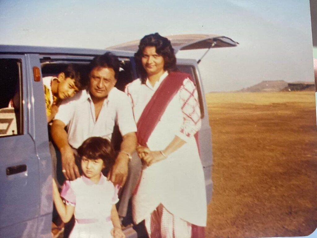 Gauahar Khan childhood photo