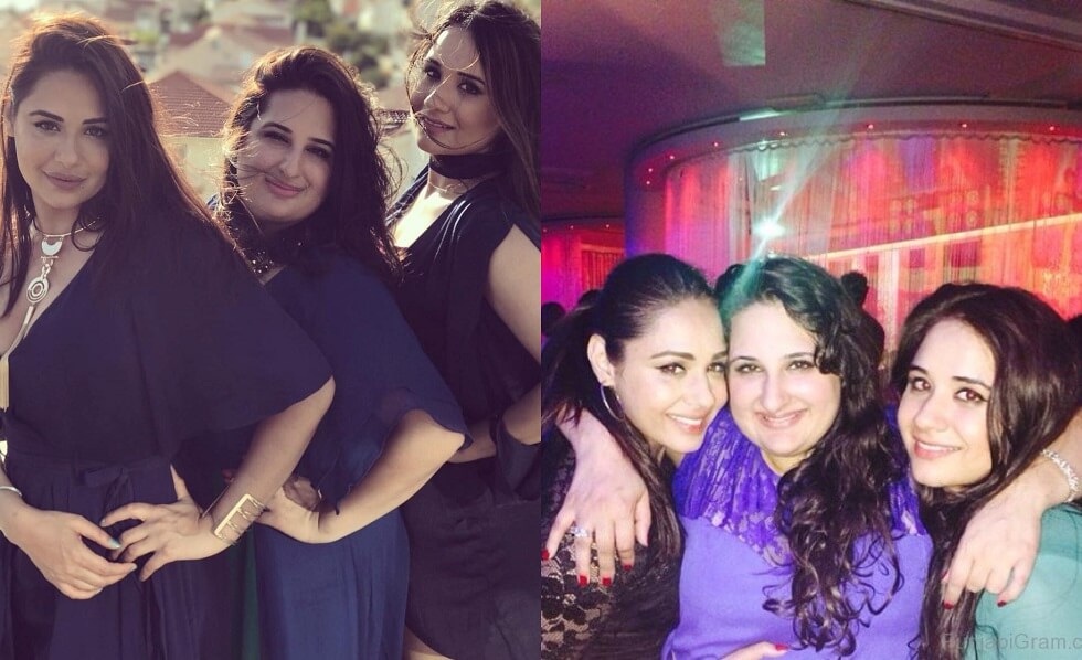 Mandy Takhar with sisters