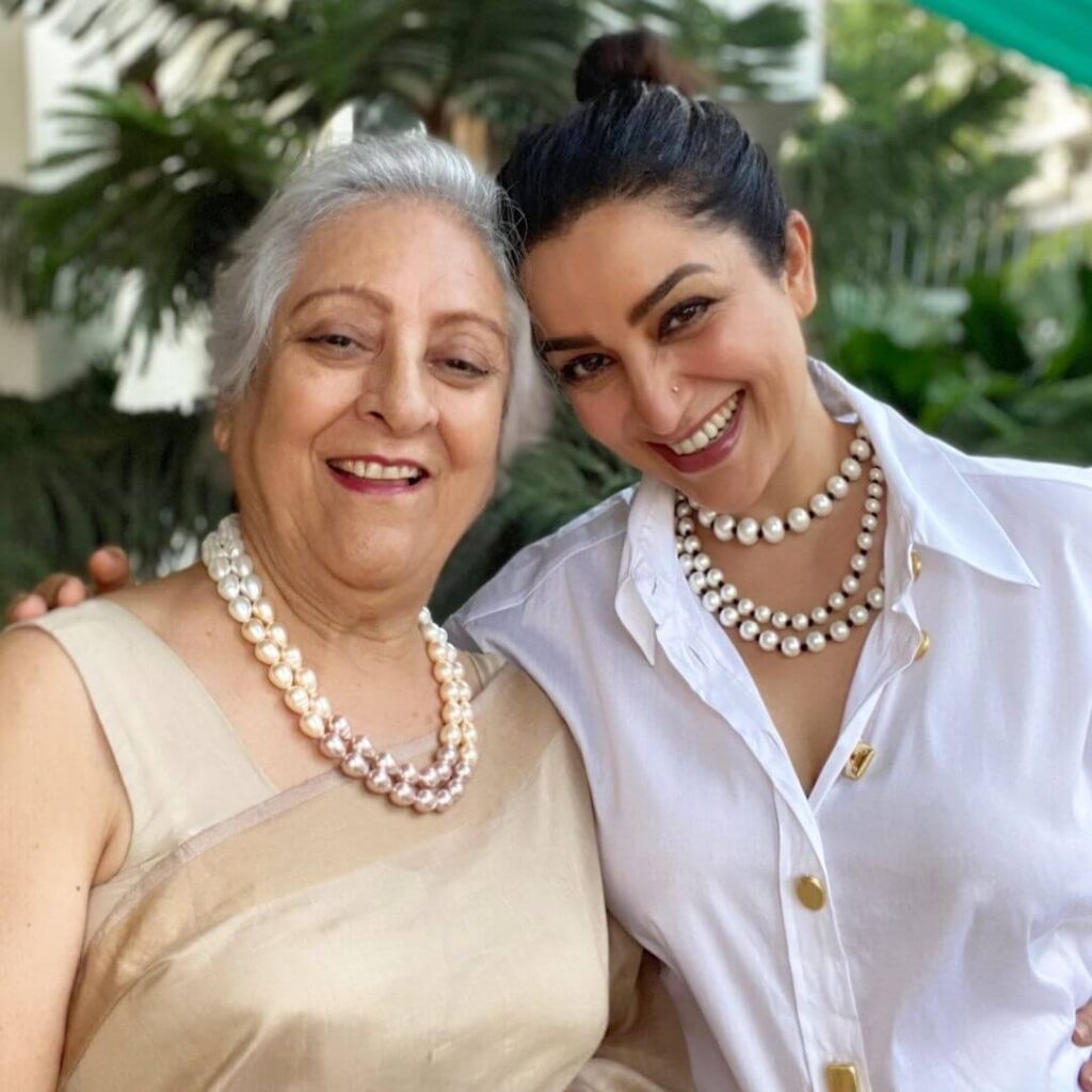 Tisca Chopra with mother
