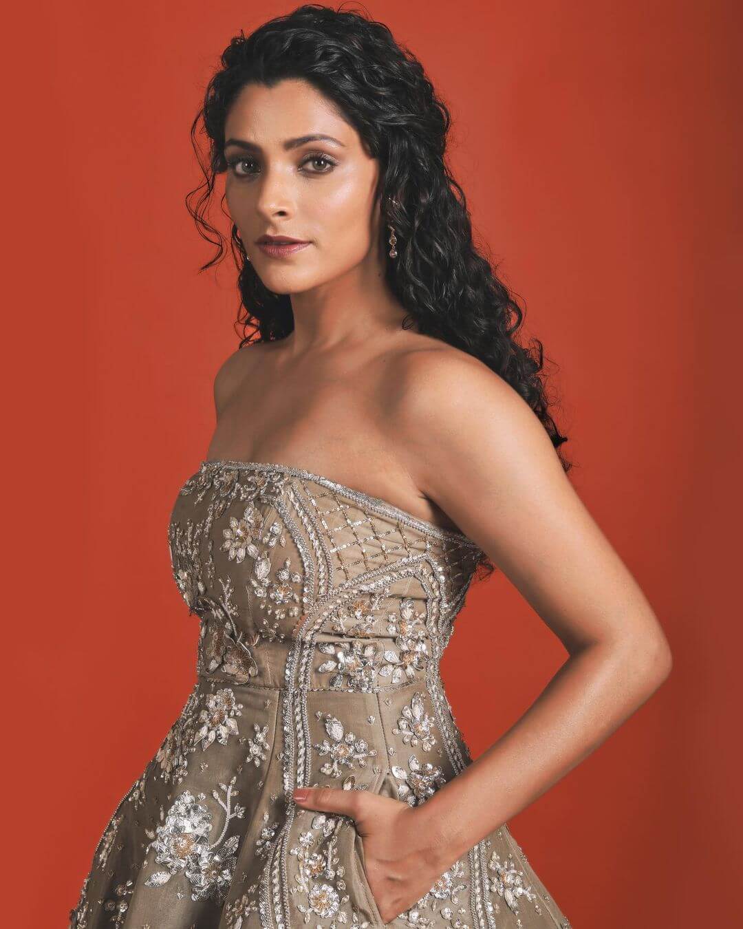 Actress Saiyami Kher close up
