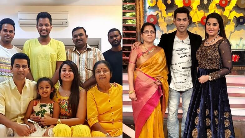 Sangeetha Krish with family