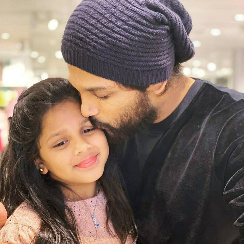 Allu Arjun with daughter