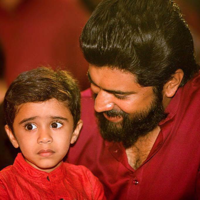 Nivin Pauly with son