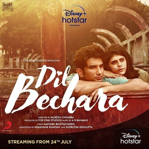 Dil BEchara Movie Poster 