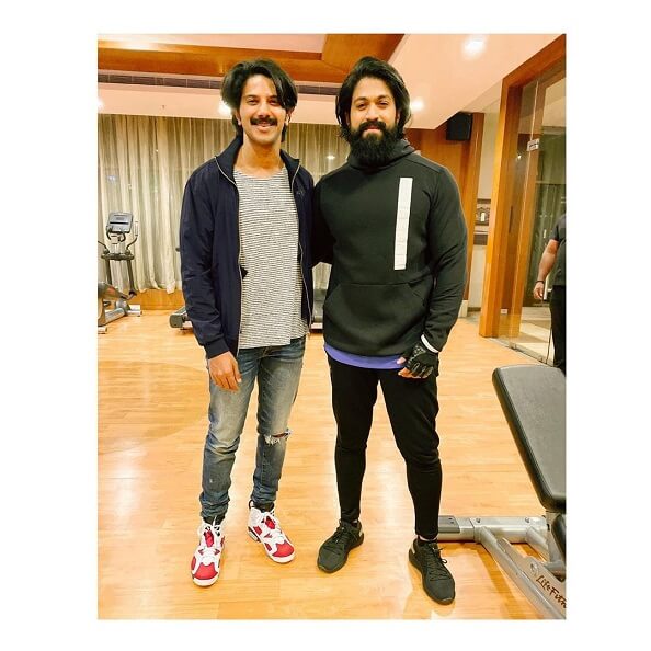 Dulquer Salmaan with KGF actor Yash
