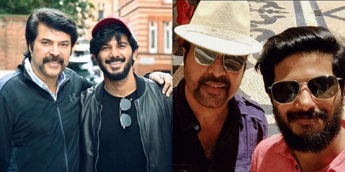 Dulquer Salmaan with father Mammootty