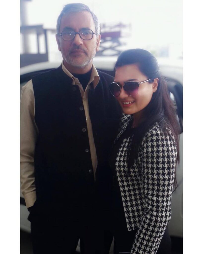 Renee Dhyani with father