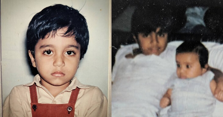 Hitesh Bhojraj childhood photo