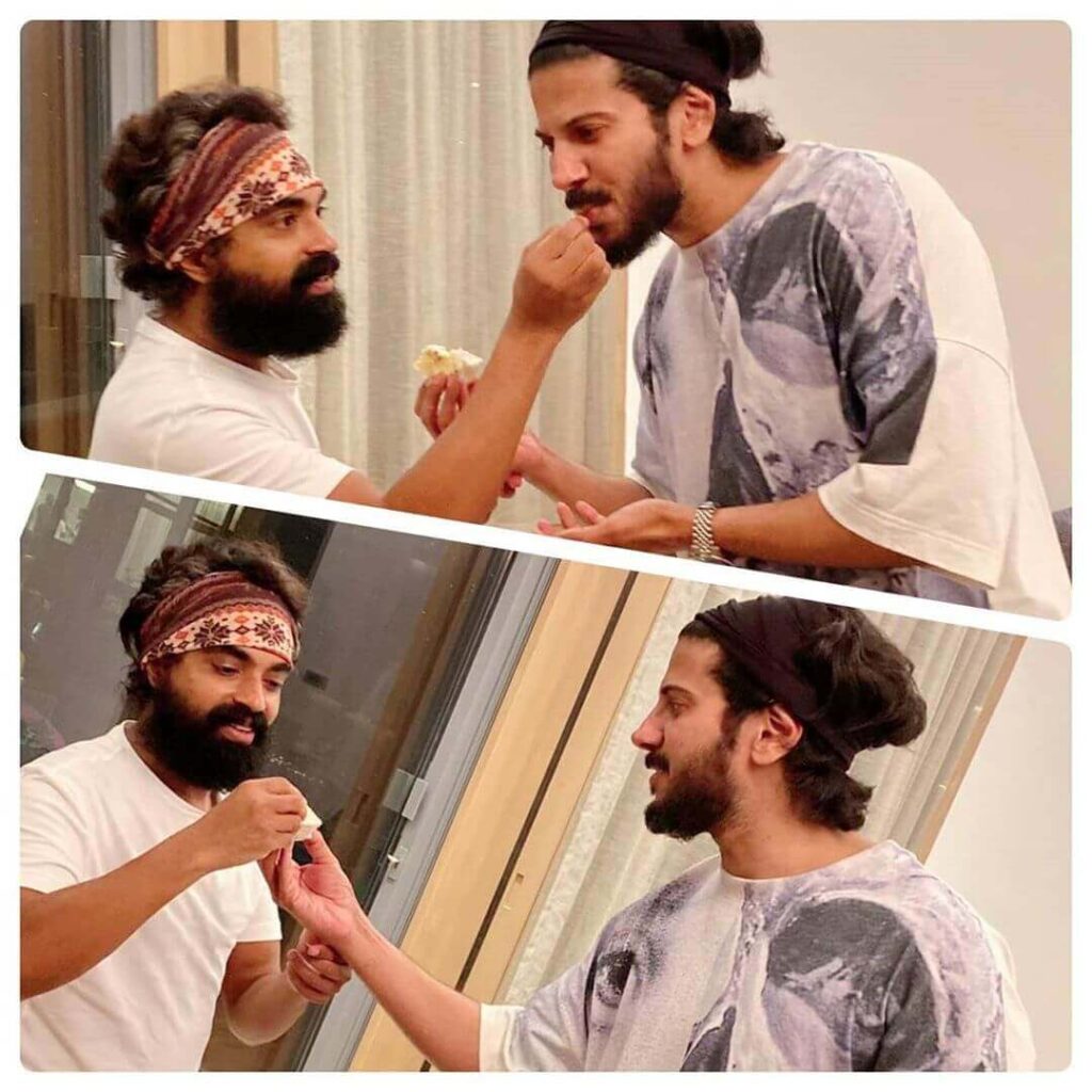 Jacob Gregory with Dulquer Salmaan