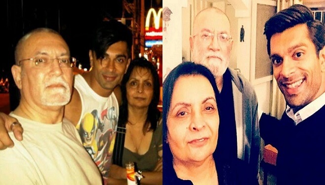 Karan Singh Grover with parents