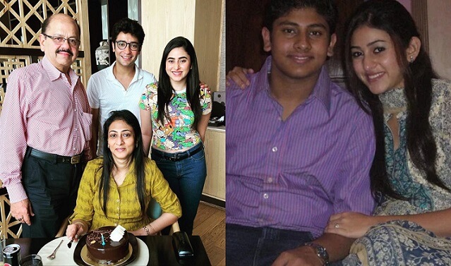 Ridhima Ghosh with family and brother