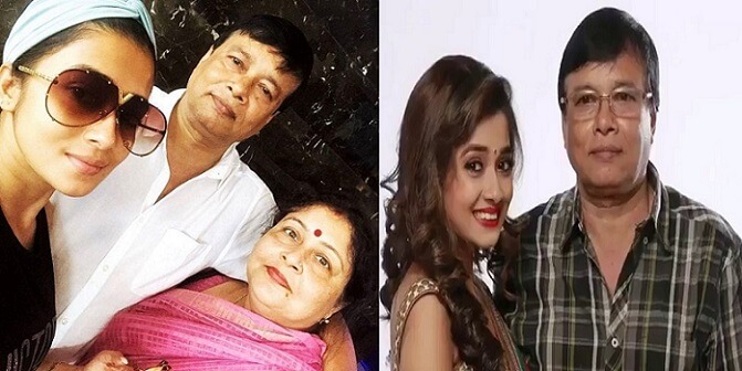 Tina Datta with father and mother