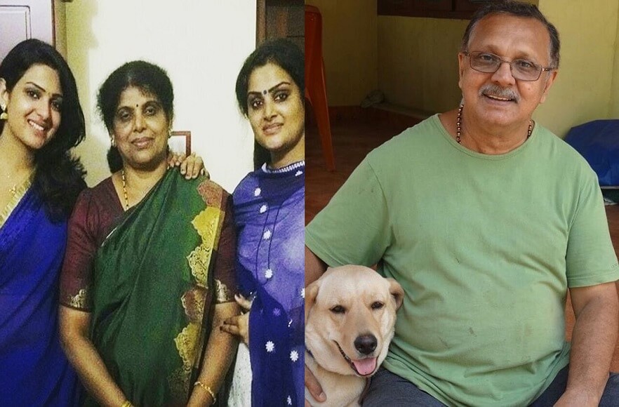 Divya Pillai with family