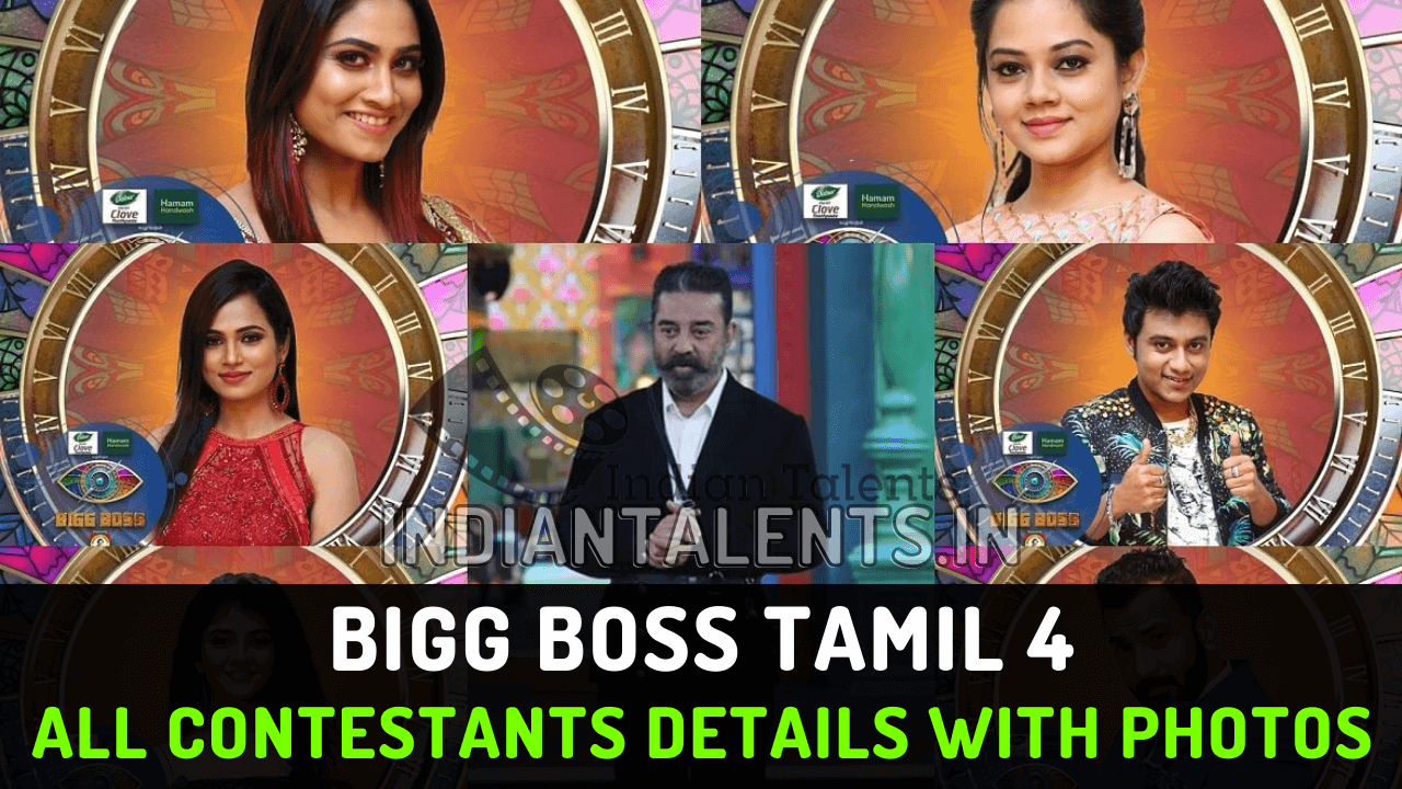 Bigg Boss Tamil 4 contestants list with Photos