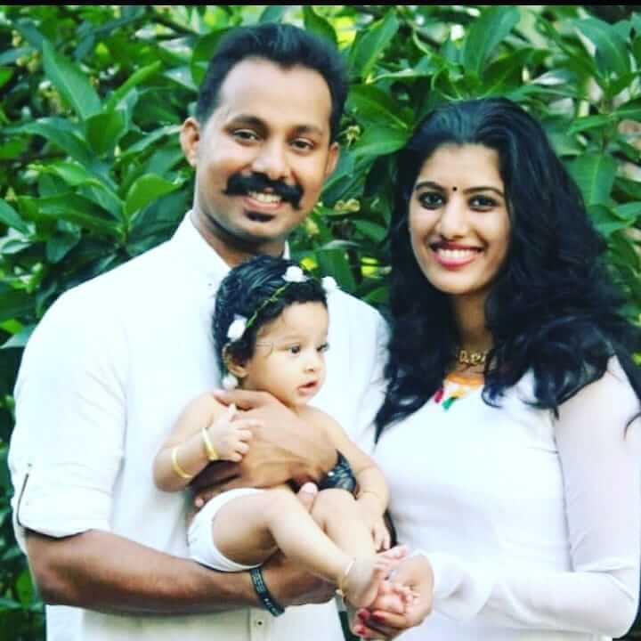 Dona Ajith with family