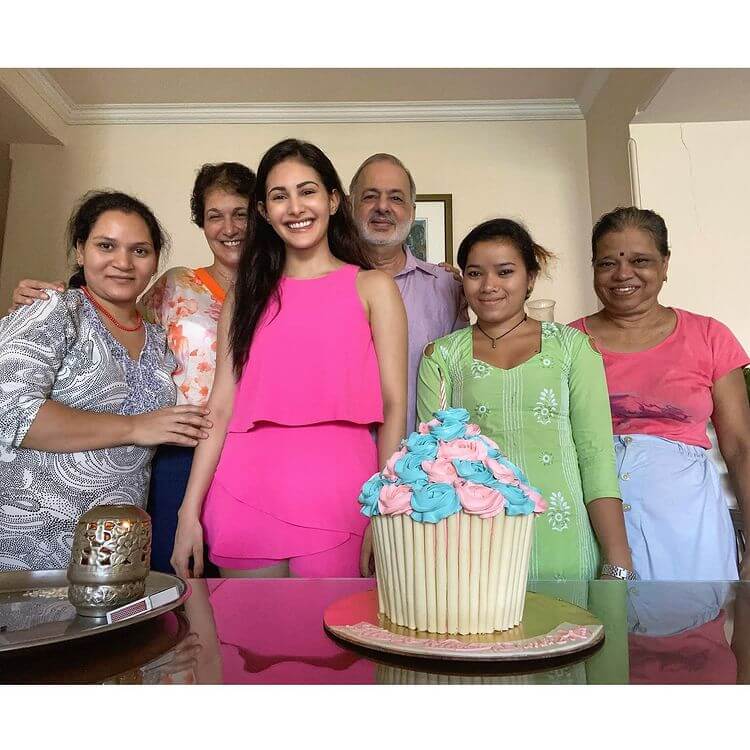 Amyra Dastur with Family