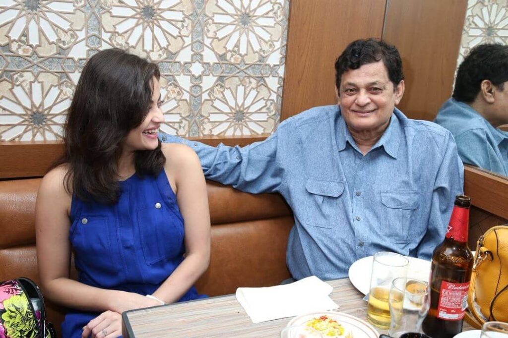 Sneha Ullal with father