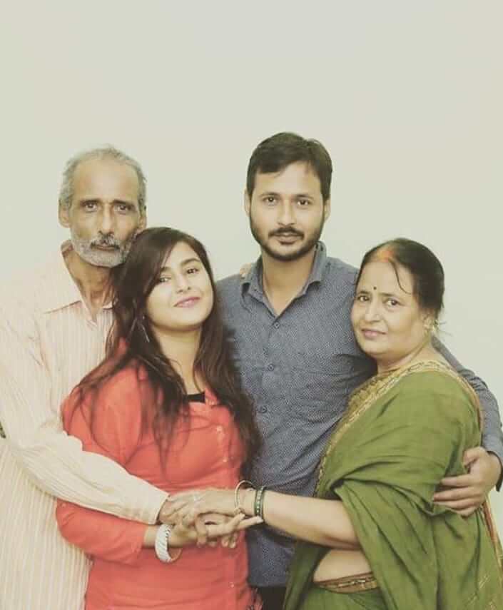 Aakanksha Awasthi with family