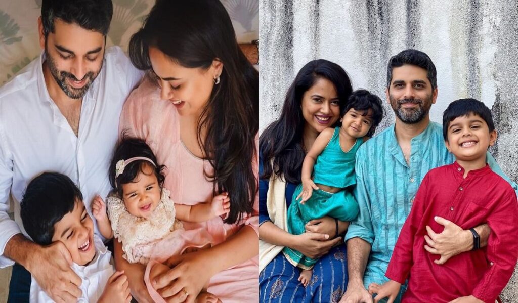 Sameera Reddy with family