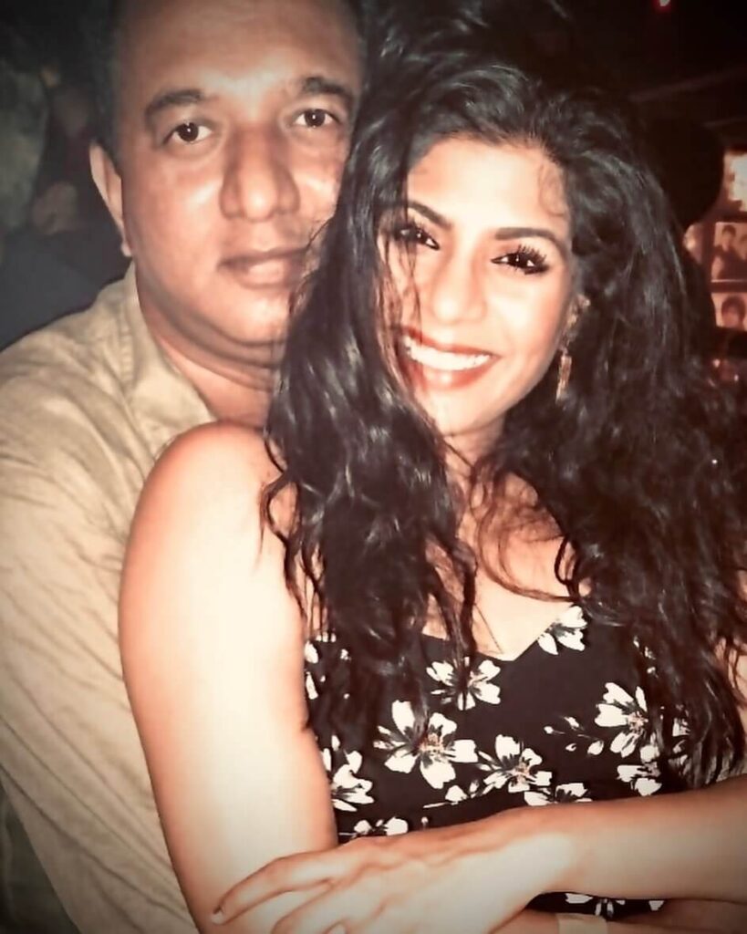 Aditi Sarangdhar with husband
