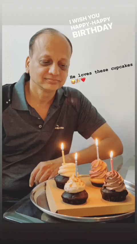 Anagha Bhosale fathers birthday