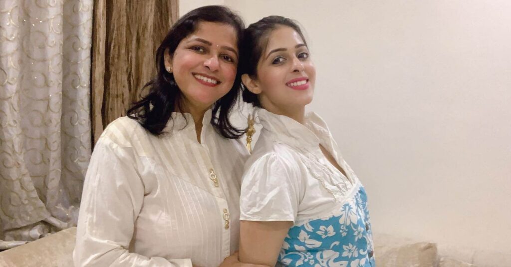 Garima Jain With Mother