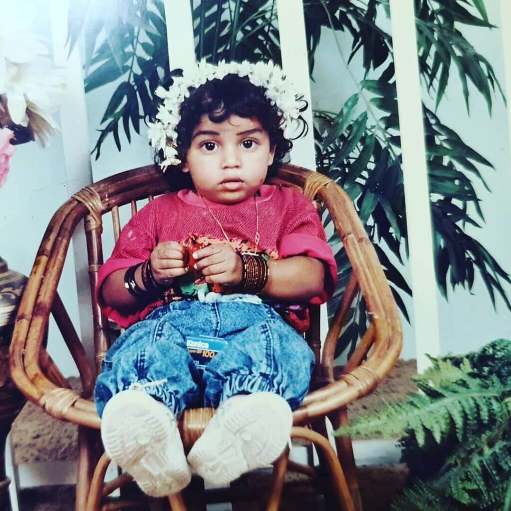Majiziya Bhanu childhood photo