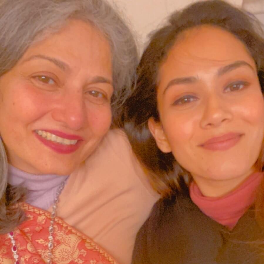 Mira Rajput Kapoor with mother