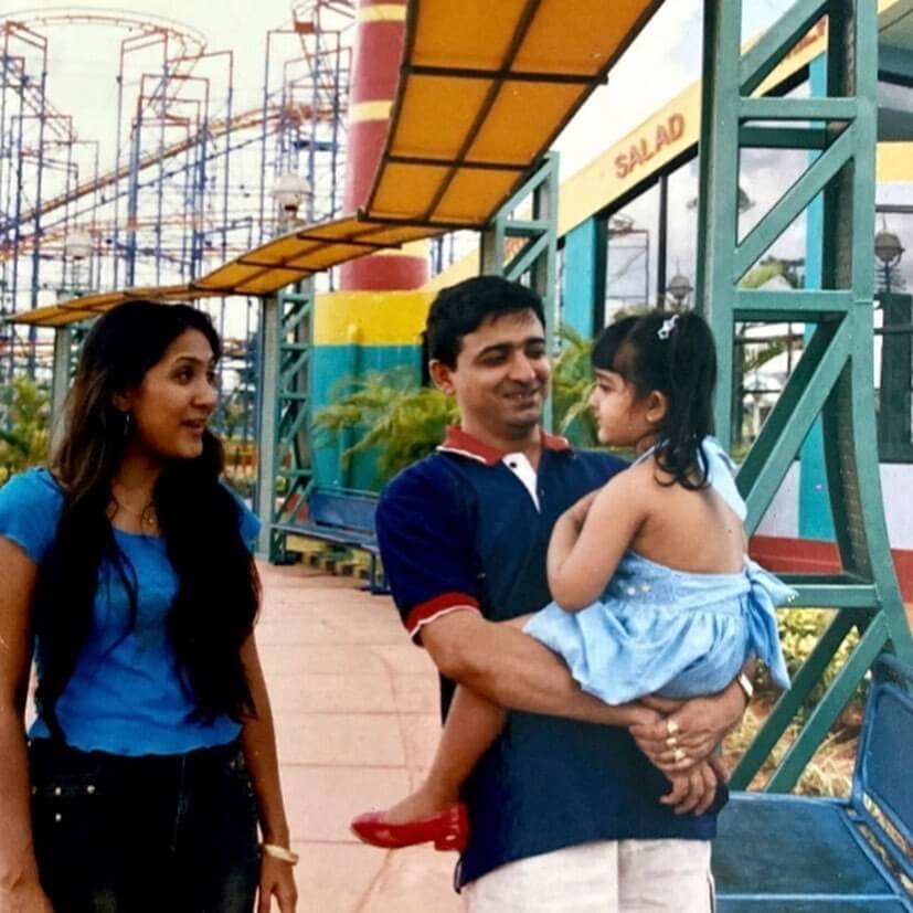 Nikita Bhamidipati with parents