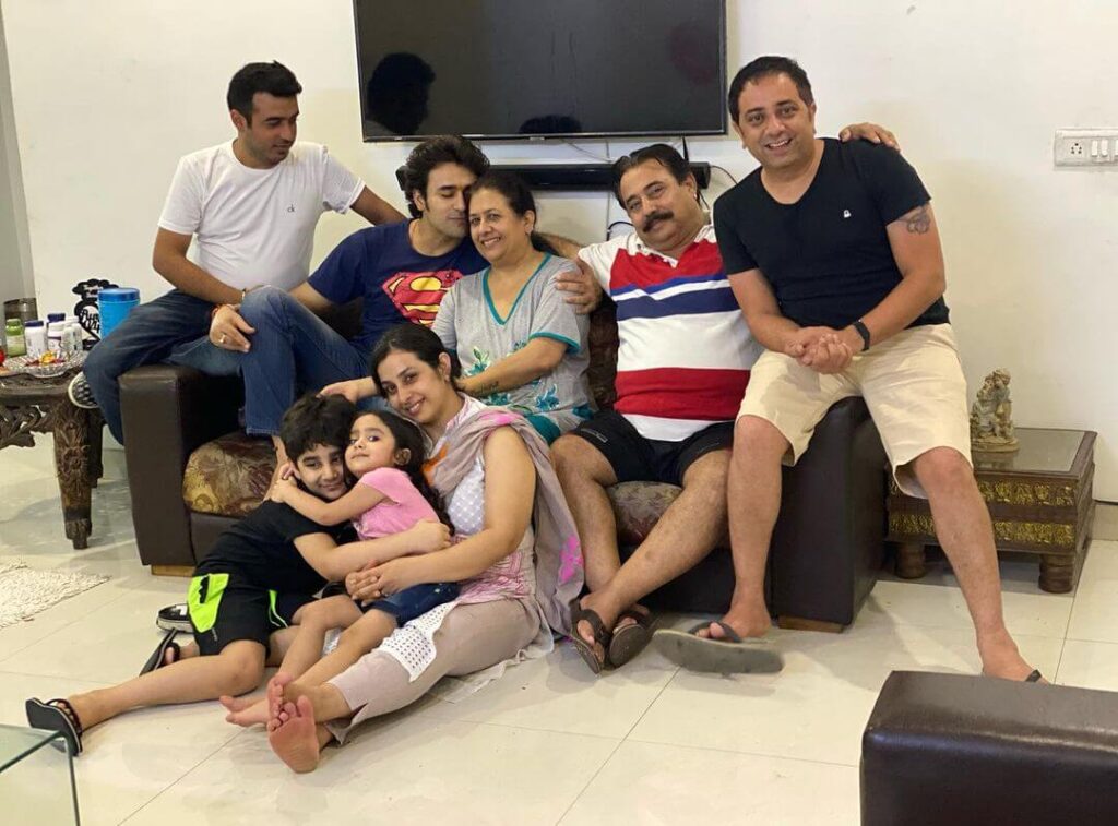 Pearl V Puri with family