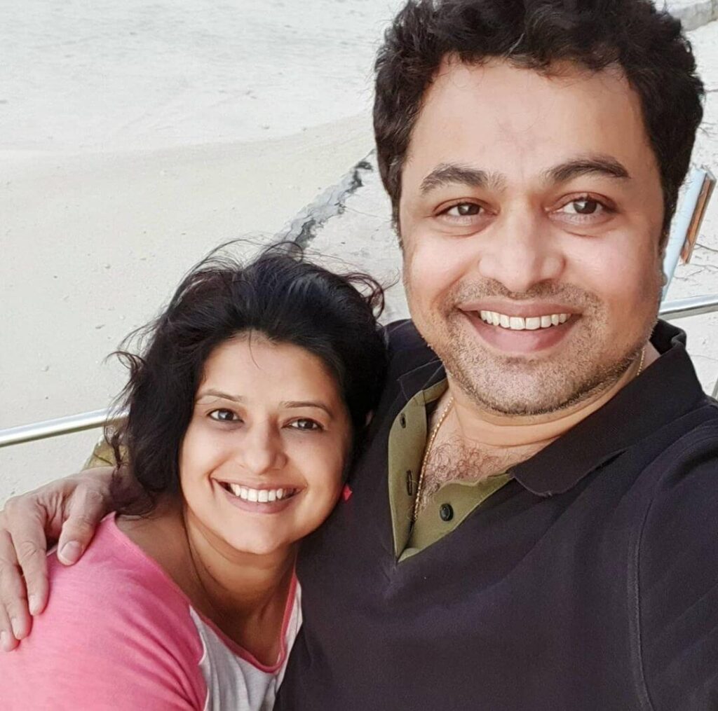 Subodh Bhave with wife