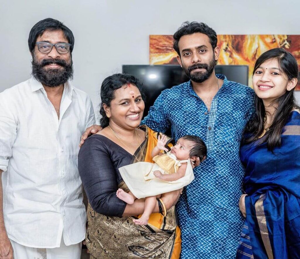 Arjun Ashokan with family