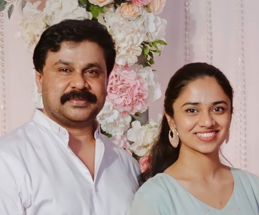 Meenakshi Dileep with father