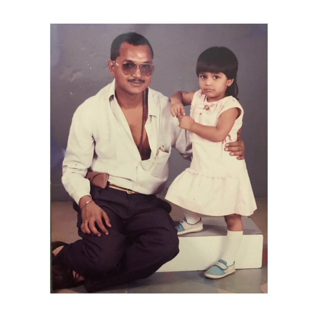 Nidhi Moony Singh with father