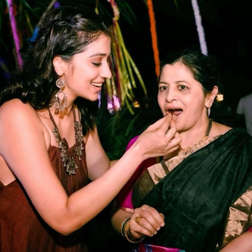 Raai Laxmi with mother
