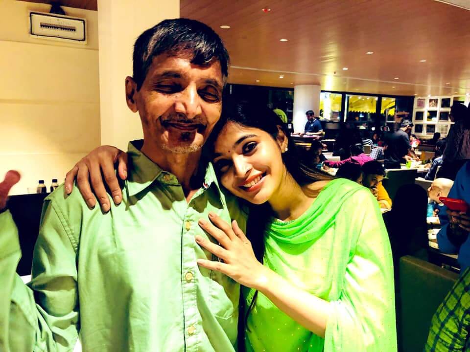 Sanchita Shetty with father