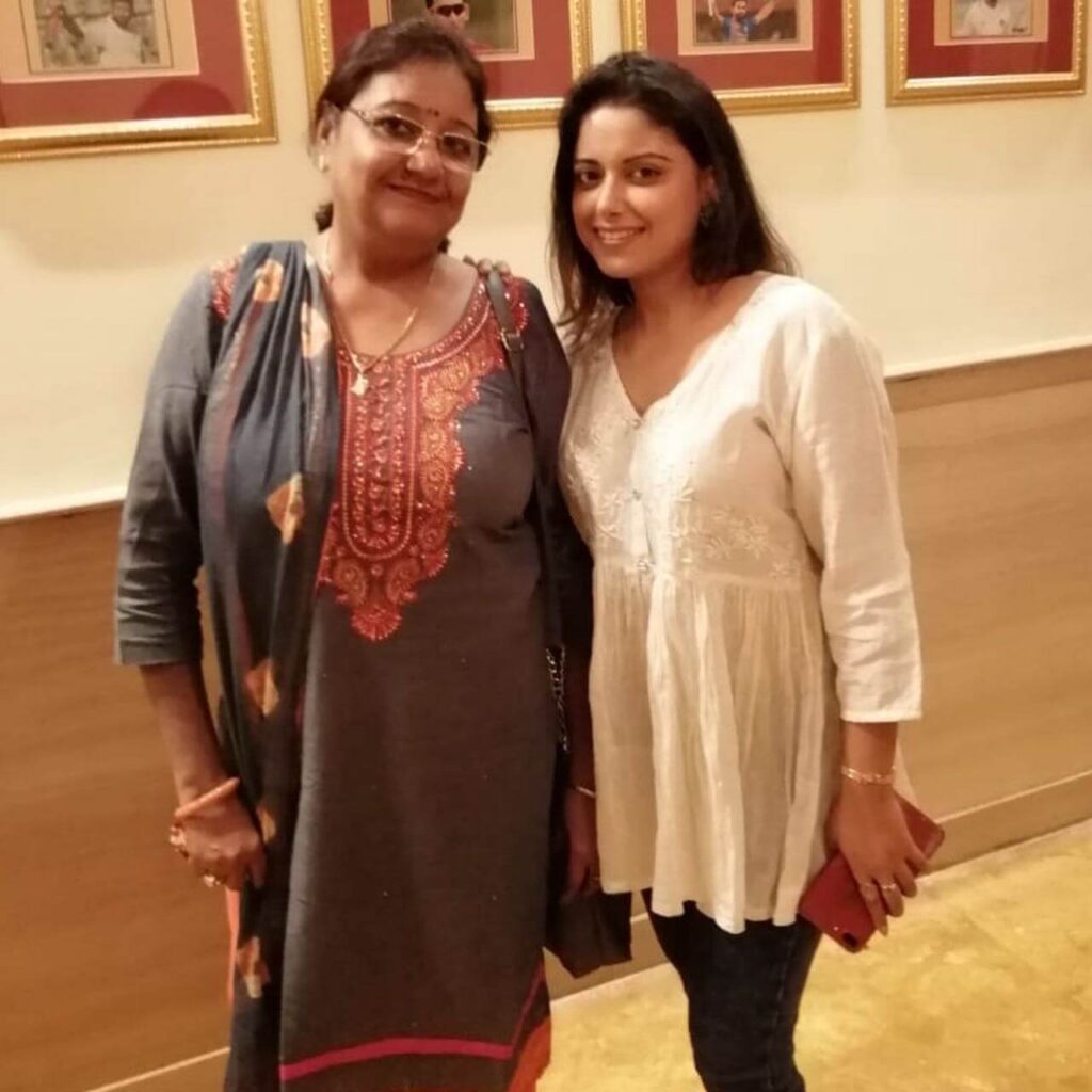 Sneha Paul with mother