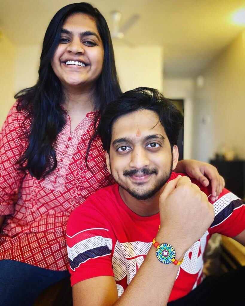 Amey Wagh with sister