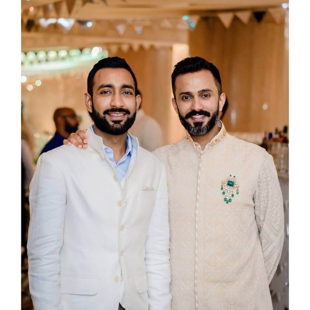 Anand Ahuja with brother