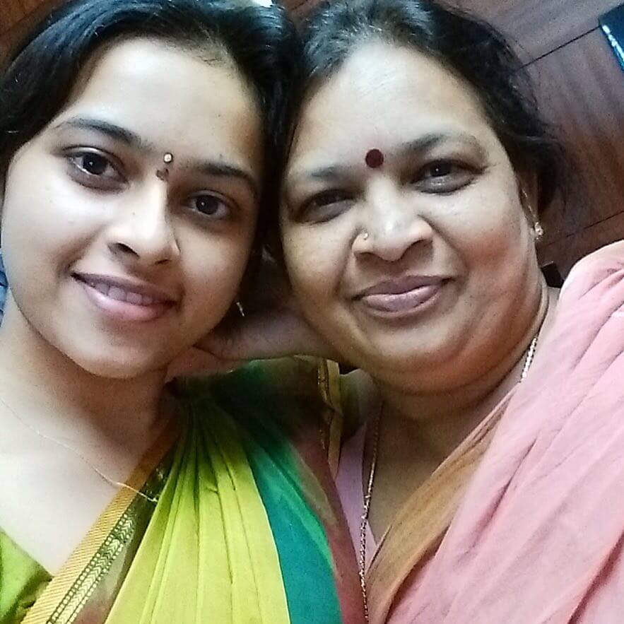 Sri Divya with mother