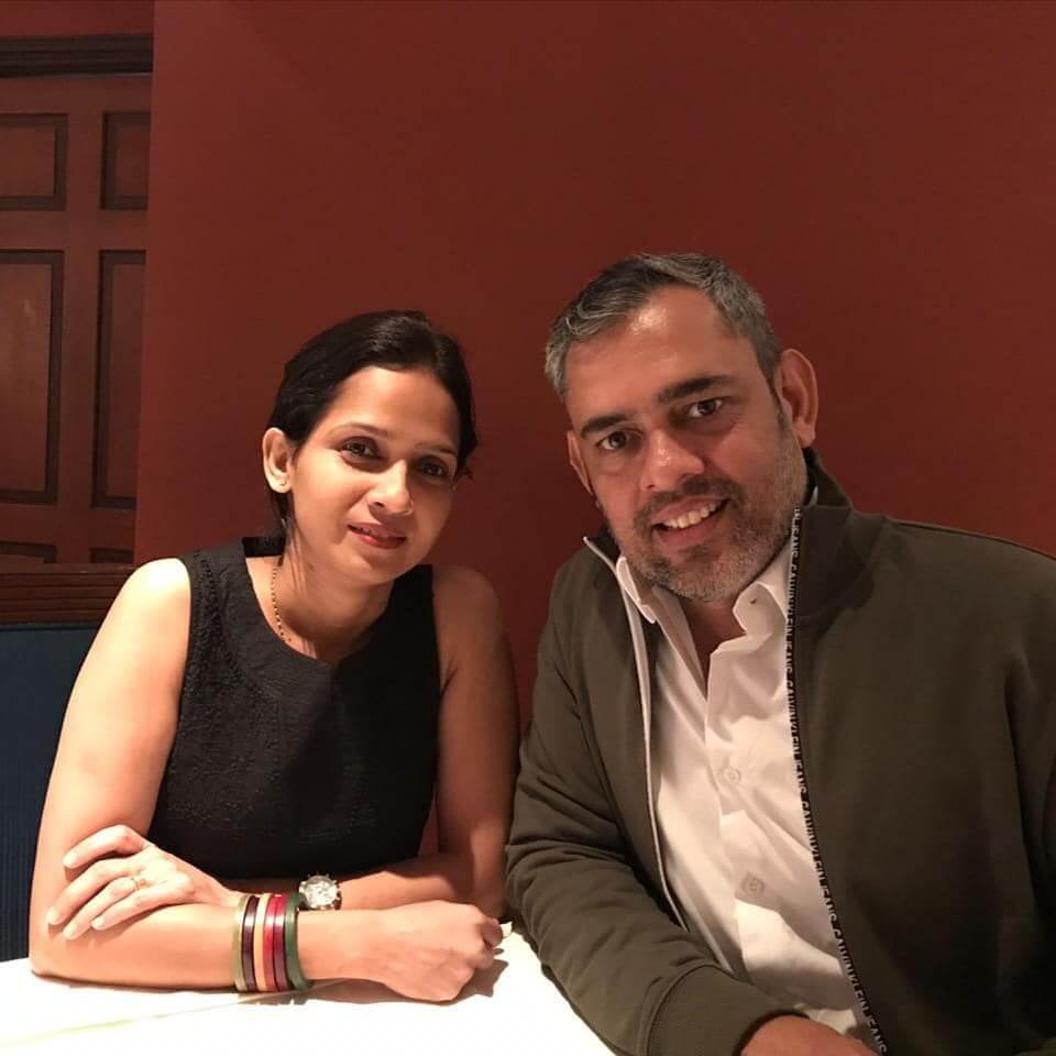 Vineet Sharma with wife