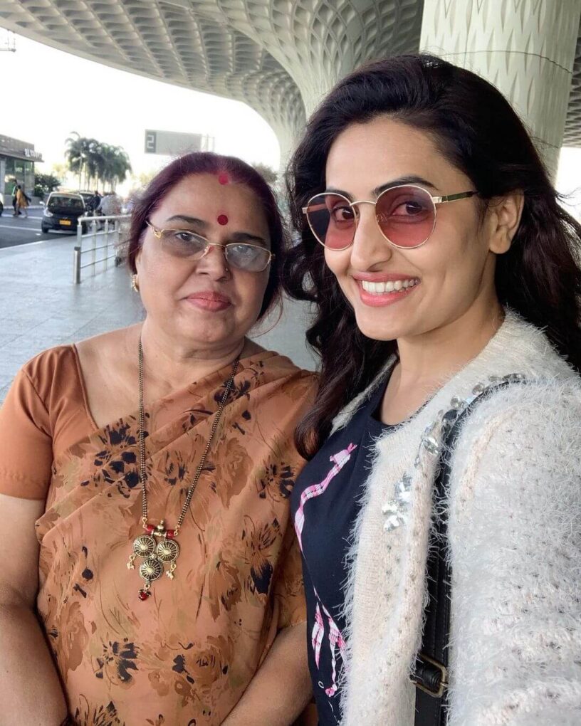 Namrata Gaikwad with mother