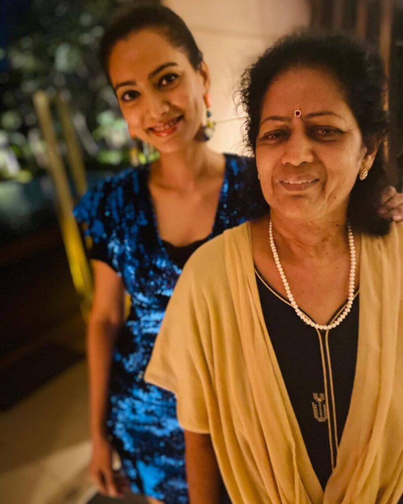 Pallavi Subhash with mother