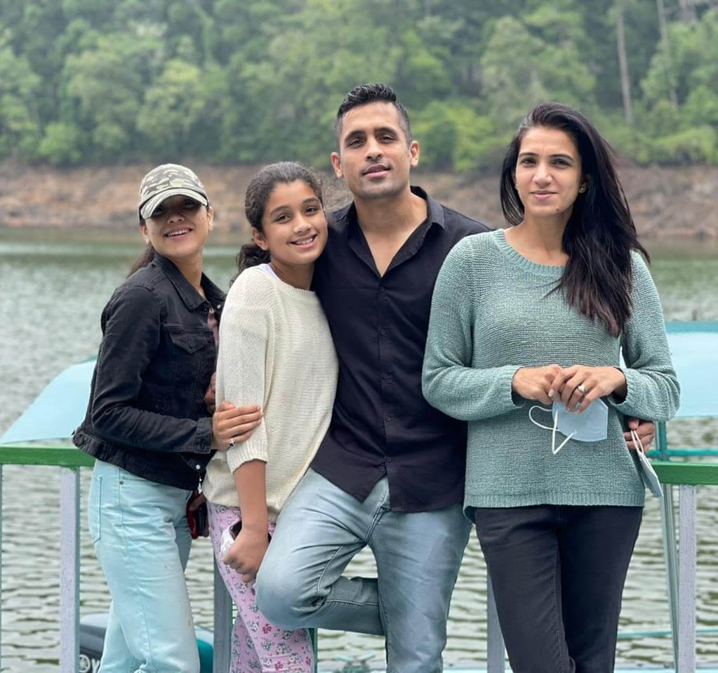 Priyanka Bora with family