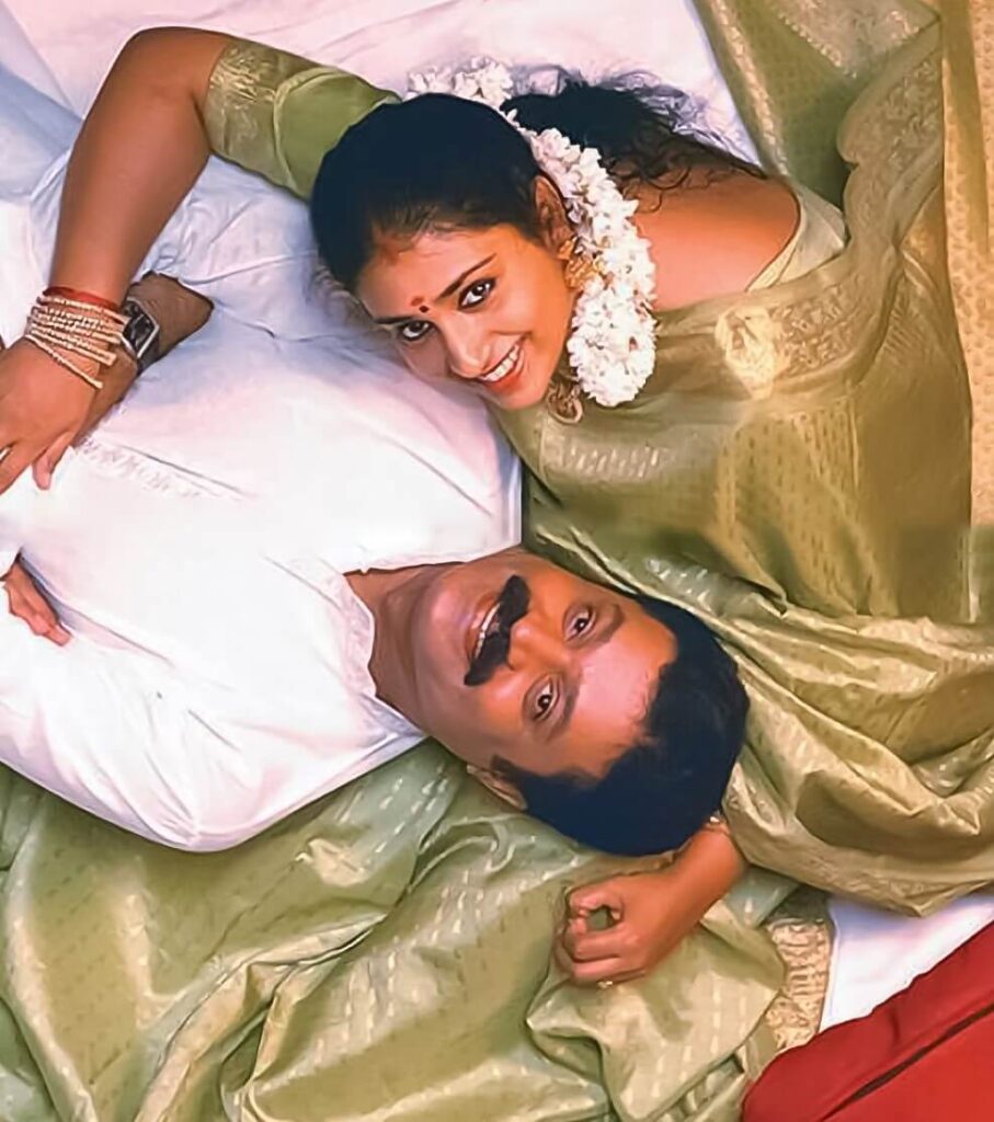 Suresh Gopi with wife