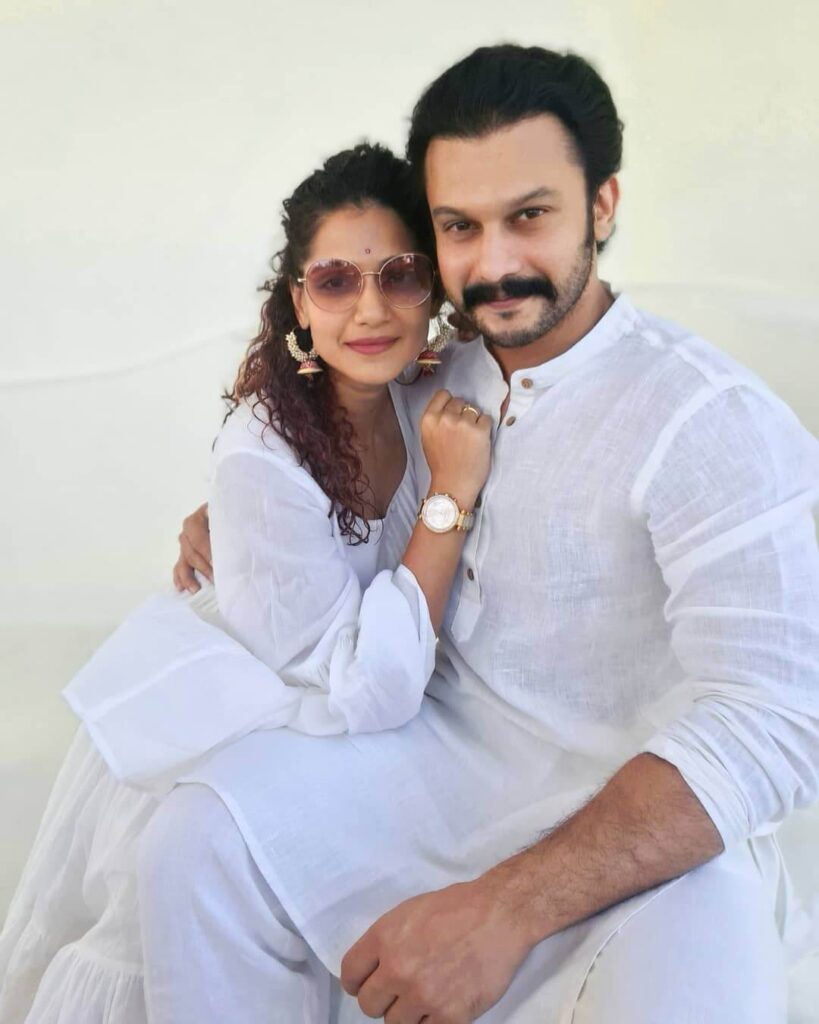Urmilla Kothare with husband